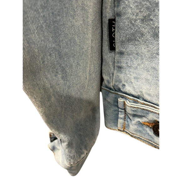 Trademark Brooklyn Cloth Men's Size Small Denim Blue Jacket New Age Graphic - Picture 12 of 12